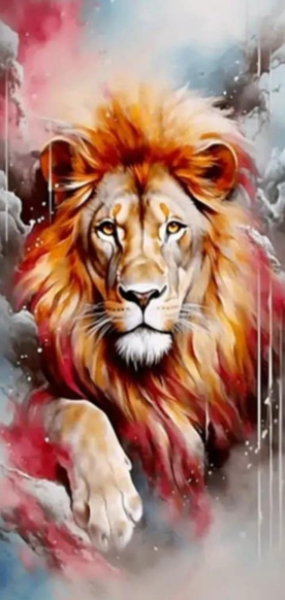 Diamond Painting Löwe